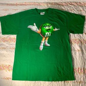 Official M&M’s Merch 2011 Green M&M T-Shirt - Size Youth XL fits Adult Small